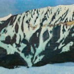 Edouard Morerod, peintre: Chamossaire, huile sur toile, vers 1915.
