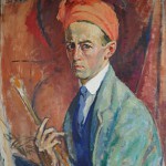 Edouard Morerod: autoportrait au turban rouge. Musée cantonal des Beaux-Arts, Lausanne.