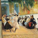 «Flamenco», école de danse, (1908), Edouard Morerod, peintre