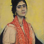 Jeune gitane au grain de beauté, 1913, Edouard Morerod, peintre