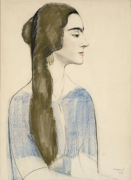La dame admirable, 1918, Edouard Morerod, peintre