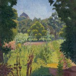 Le jardin, Edouard Morerod, peintre