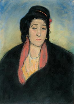 Pastora au châle, 1909, pastel. Coll. privée